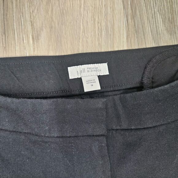 J. JILL Womens Black Premium Bi Stretch Slim Straight Leg Chino Pants Size 18 - Picture 3 of 10